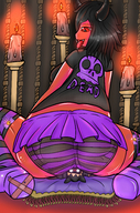 drawing giantess panties color skirt butt_crush demoness underneath striped smothering shrunken_character mspaintgts mae