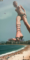 breasts giantess collage city beach ocean mikeyboy skyscraper point_of_view crowds