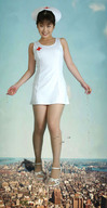 giantess crush collage city mega destruction high_heels asian nurse