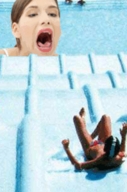 giantess vore water animation pool slide mouth_wide_open waterslide