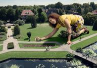 gentle giantess collage brunette curly_hair