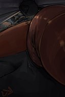 micro furry anthro color penis claws grinning from_below looking_at_victim nommz inside_shorts