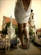 giantess collage barefoot buildings legs pedicure sidewalk behind_view eci999