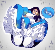 drawing bleach giga black_hair color alice_in_wonderland molotav point_of_view braid zoom unohana