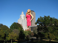 giantess collage blonde buildings low_angle wonderslug dress sky trees jennifer_lawrence