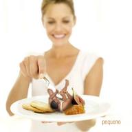 collage playful shrunken_man food knife struggling looking_at_tiny pequeno on_plate