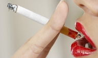 collage lips smoking shrunken_man cigarette