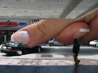 giantess collage city streets finger_crush vehicles