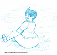 drawing giga monochrome glasses butt_crush embarrassed homestuck twisted_persona jane_crocker