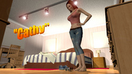 feet barefoot bed shoes shrunken_people looking_down bedroom nail_polish digital_render gnbb