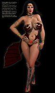 giantess crush toes cleavage blood goddess story sandals foot_crush crown jewlery redfiredog digital_render
