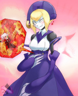 drawing giantess vore color robot claws inside_stomach memento_mori rubbing_belly blazblue ada_clover automaton cogs ragna_the_bloodege