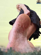 giantess collage city blonde destruction barefoot soles shadester smoke point_of_view