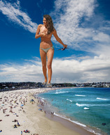 breasts giantess collage mega destruction beach water buildings helicopter brunette topless wonderslug walking jets sand sky under_foot irina_shayk