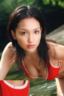 collage cleavage asian shrunken_men shrunken_man point_of_view looking_at_viewer hanging_on