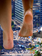 collage mega barefoot buildings soles streets vehicles mick_78 giantess_feet
