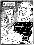 drawing vore monochrome cake shrunken_men fork english freckles molotav queensville incest
