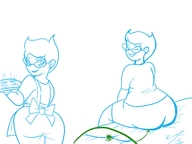 small_man butt butt_crush sitting trapped cooking cookies twisted_persona jake_harley jane_crocker