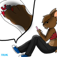 drawing furry color bunny barefoot shrunken_men shrunken_man under_foot white_void 3ds