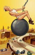 drawing giantess mega color bridge boots parody highway vehicles miley_cyrus attack_of_the_50_foot_woman wrecking_ball ilairaz