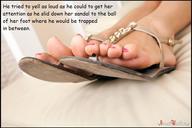 collage feet toes domination in_shoe story shrunken_men sandals shrunken_man pinned under_foot pedicure imminent_crush
