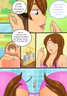 small_man comic color clothed handheld story unaware ayami6 my_sister_the_giantess
