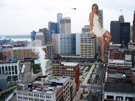 giantess collage city blonde high_heels buildings helicopter smiling wonderslug dress muscles legs skyscraper streets detroit juliana_salimeni