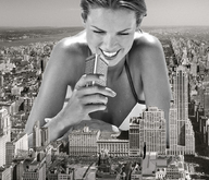 collage city mega monochrome destruction smiling hand skyscraper pjerrotjohn
