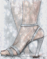 drawing giantess crush high_heels blood gore cruel nikko no_background