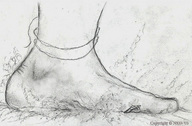 drawing giantess monochrome toes barefoot foot_crush sketch pencil_drawing nikko ankle_bracelet