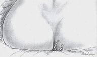 drawing giantess monochrome butt_crush helpless nikko stuck_to_foot