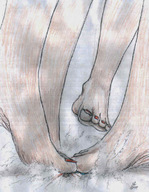drawing giantess crush barefoot trample nikko no_background