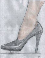 drawing giantess color high_heels under_shoe nikko imminent_crush begging_for_life