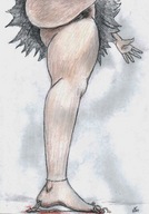 drawing giantess crush upskirt color blood cruel nikko point_of_view no_background