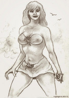 drawing giantess monochrome handheld nipping climbing nikko hanging_on no_background