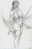 giantess nude monochrome trapped nikko stuck_to_foot no_background