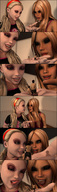 vore comic tongue shrunken_men cruel labean looking_at_tiny digital_render on_palm