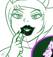 drawing giantess color rose unaware lipstick commission zoom homestuck kanaya twisted_persona maryam lalonde