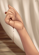drawing princess blood gore shrunken_people hand_crush dark_skin dripping rings etz
