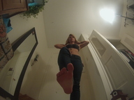 crush feet blonde barefoot foot_crush photograph point_of_view giantess_jazmini