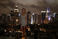 giantess collage city blonde wonderslug dress legs walking skyscraper streets night city_lights aly_michalka