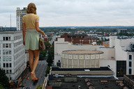 giantess collage blonde high_heels wonderslug legs walking foot_print streets taylor_swift between_buildings rooftop_view behind_view