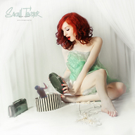 collage barefoot red_hair shrunken_men sitting shrunken_man in_box
