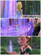 giantess comic handheld princess smiling shrunken queen frozen disney anna elsa let_it_go princess_anna queen_elsa