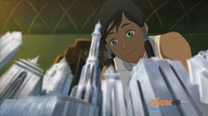 drawing color blue_eyes brunette looking_down model_city shrunken_city avatar korra
