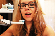 collage small_man blonde blue_eyes teeth glasses shrunken_men shrunken_man toothbrush callia calvin_silver toothpaste