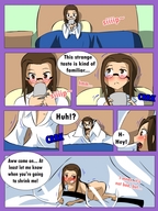 nude blushing comic color glasses shrunken lesbians shrunken_woman english nicole bedroom herretik helen another_shrinking_serum