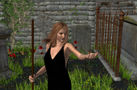 handheld witch shrunken_woman digital_render graveyard cemetery