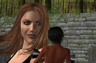 black_hair long_hair handheld brunette red_hair short_hair witch hand shrunken_woman dark_skin digital_render