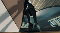 micro skirt high_heels stockings shrunken_men unaware shrunken_man indoors elizabeth bioshock_infinite digital_render booker_dewitt